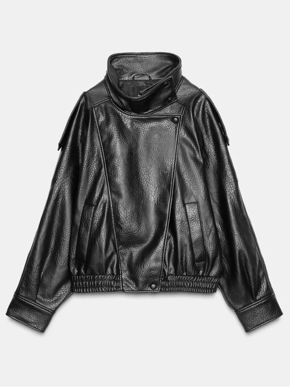 ZARA FAUX LEATHER BIKER JACKET -